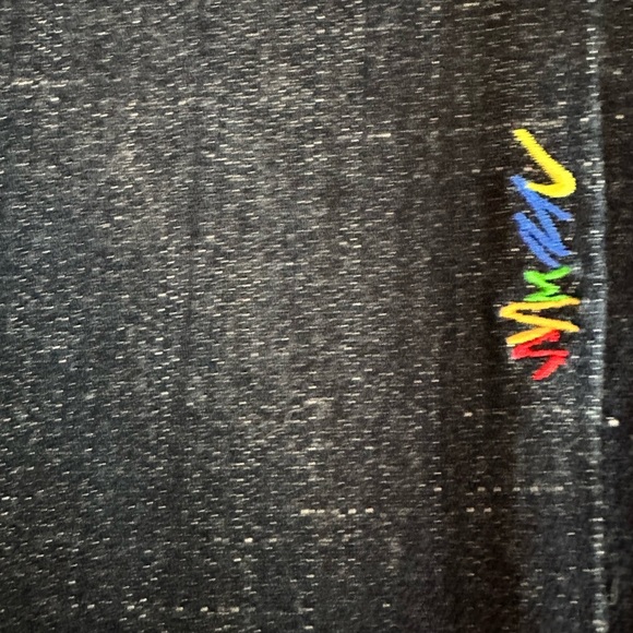 Coogi Australia dark wash rainbow embroidered straight leg jeans ladies 9/10 - Picture 8 of 9